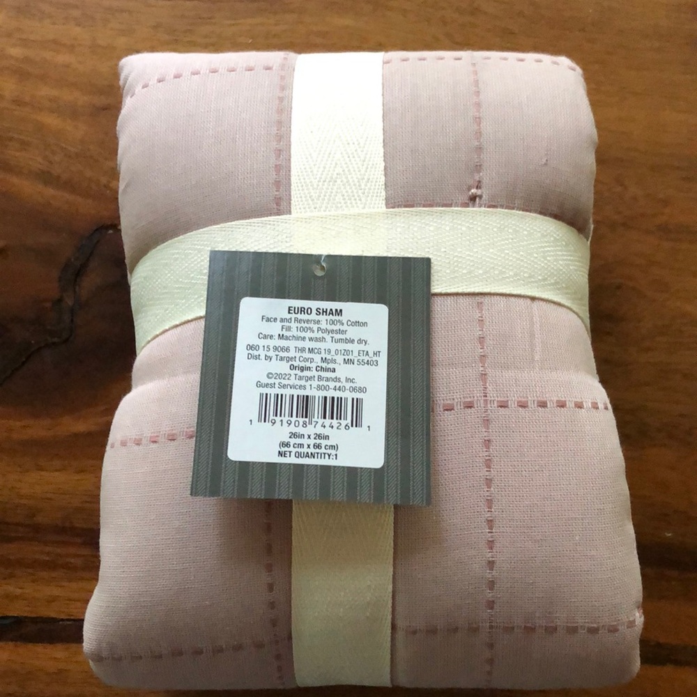 Pink Euro Sham by Threshold